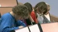 Students at a lecture in the classroom. HD Footage