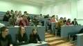 Students at a lecture in the classroom. HD Footage
