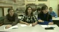 Students at a lecture in the classroom. HD Footage