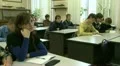 Students at a lecture in the classroom. HD Footage