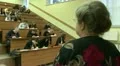 Students at a lecture in the classroom. HD Footage