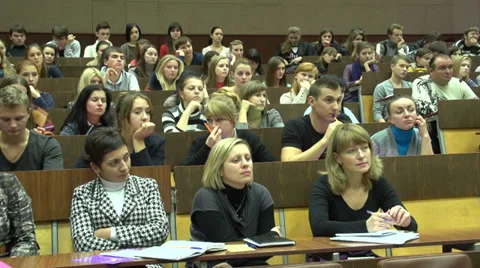 Students on the lessons 7 Stock-Footage 33151316
