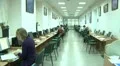 Students in the library for computers. HD Footage