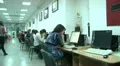 Students in the library for computers. HD Footage