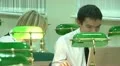 Students in the library for computers. HD Footage