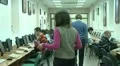 Students in the library for computers. HD Footage