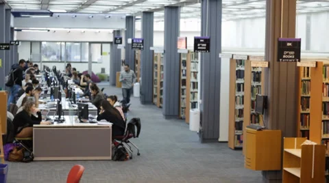 Student's library  Stock Footage 35032053
