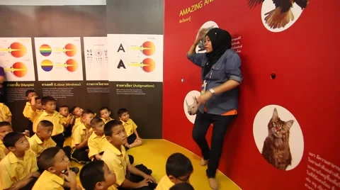 Students listen to speakers Stock Footage 52263898