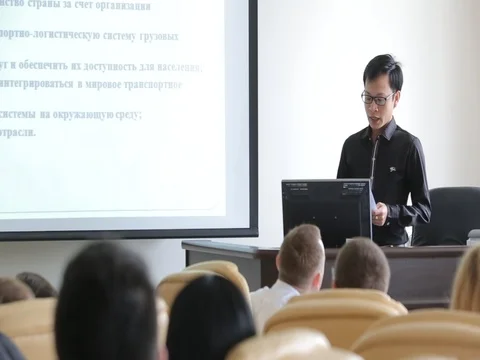 Students Listening to the Lecture Stock Footage 76718992