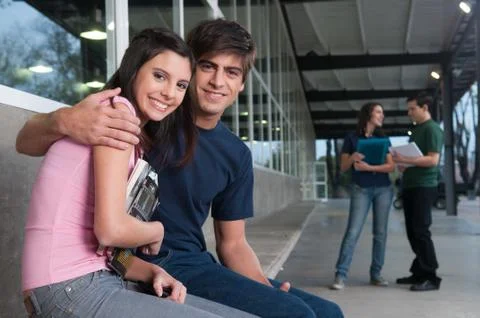 Students in love Stock Photos