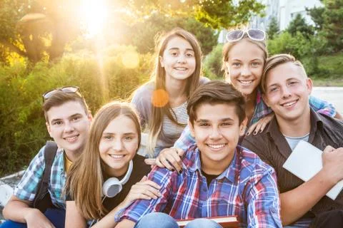 Students in park Stock Photos