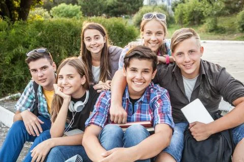 Students in park Stock Photos