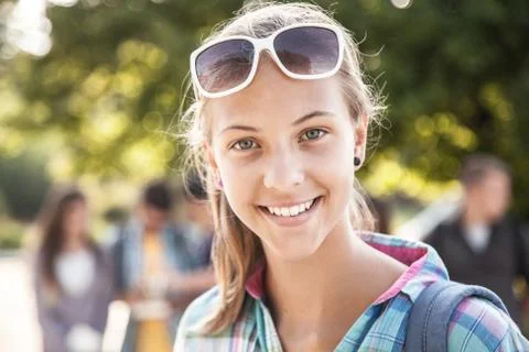 Students in park Stock Photos