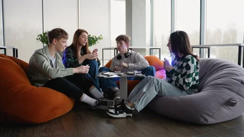 Students playing board games and celebrating victory Stock Footage 313245422