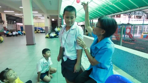 Students playing Predict the Game. Stock Footage 55118741