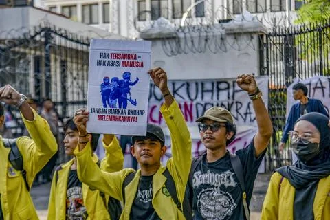 Students Protest Criminal Code Revision Stock Photos