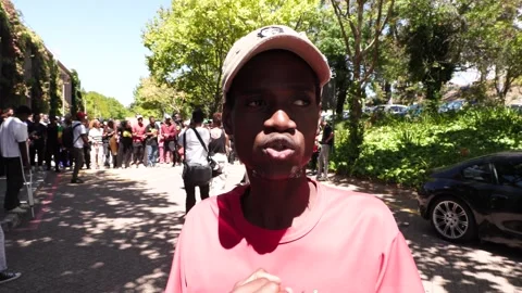 Students protest at University of Cape Town Stock Footage 302275846
