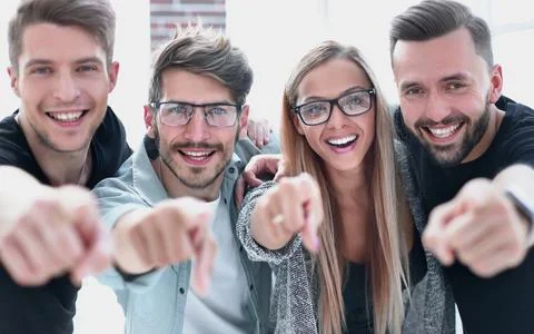 Students rejoice at the performance of work. Foto stock
