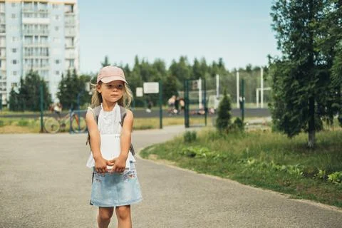 Students return to school. Stock Photos