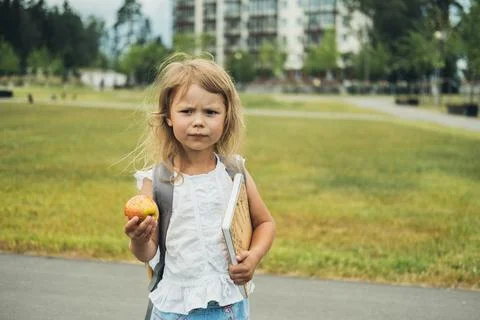 Students return to school. Stock Photos