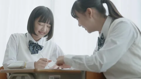Students Spending Their Break Time Stock Footage 332749635