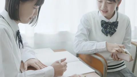 Students Spending Their Break Time Stock Footage 332750009