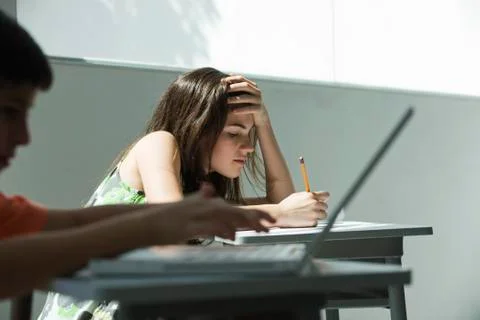 Students studying Stock Photos