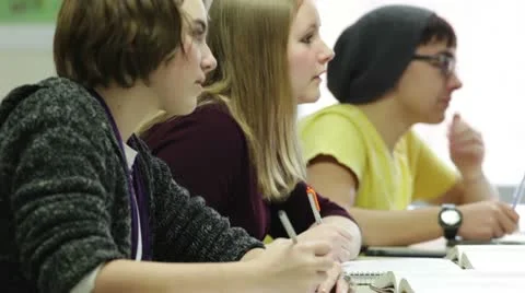 Students taking notes Stock-Footage 10758599