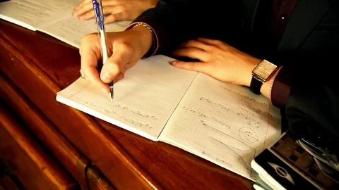Students at the university class Stock Footage 72145864