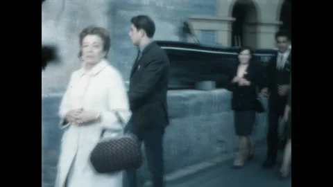 Students Walk Lisbon 1966 Stock Footage 146052149