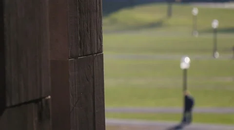 Students walking across campus Stock-Footage 5164773
