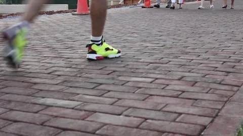 Students walking on campus Stock Footage 41737768