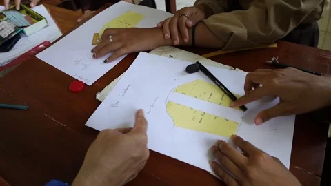 The students wore hijabs Stock Footage 243627058