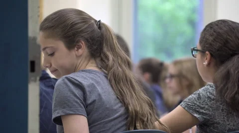 Students working in classroom (7 of 17) Stock Footage 50415976