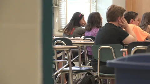 Students working in classroom (8 of 17) Stock Footage 50415389