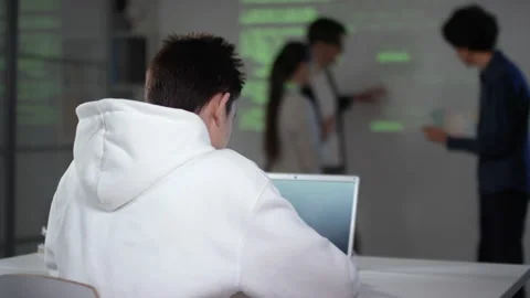 Students Working At Computer Class Stock Footage 141984751