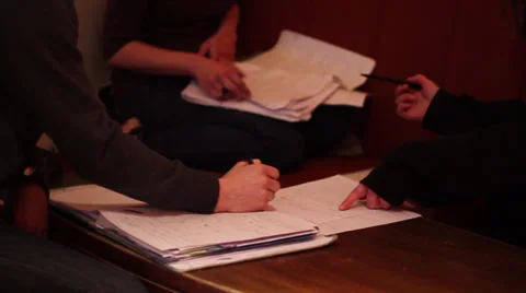 Students working 스톡 동영상 37185848