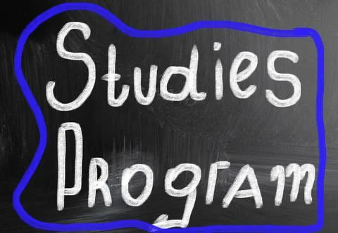 Studies program concept Stock Illustration