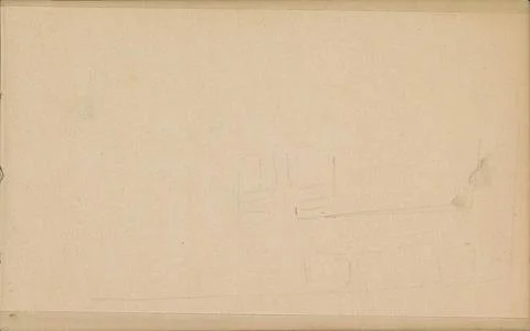 Studie.Square with a cross shape on a rectangular surface. Leaf 1 Recto fr... Stock Photos