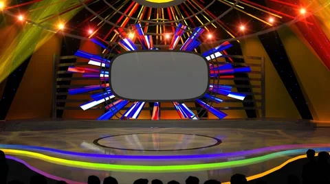 Studio 166 Angle B Game Show Concert Sta... | Stock Video | Pond5