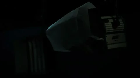 Studio 20 - Switching on the lights in a professional television studio Stock Footage 10774042