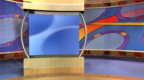 Studio 97 Angle B Oval Set With Animated Curves Stock-Footage 60602031