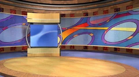 Studio 97 Angle C Oval Set With Animated Curves Stock-Footage 60602122