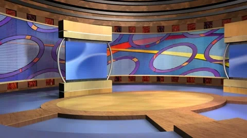 Studio 97 Angle A Oval Set With Animated Curves Stock-Footage 60601969