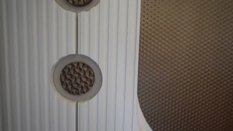 Studio Acoustics: Textured Panels Close-Up 스톡 동영상 309761098