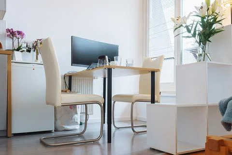 Studio apartment interior Stock Photos