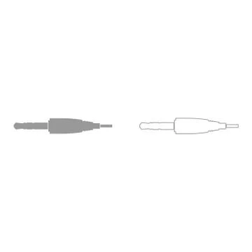 Studio / audio cable connector or mini jack icon . Stock Illustration