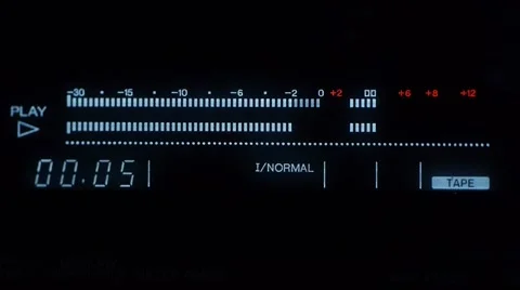 Studio audio equipment - audio player - meter studio sound 库存影片 46854904