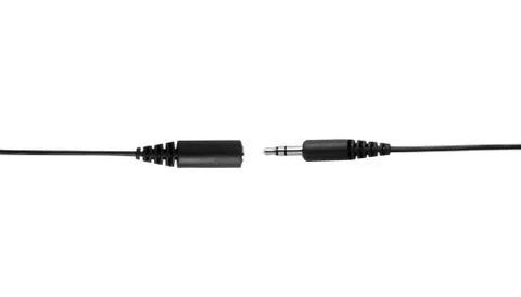 Studio audio or instrument cable extending Stock Photos