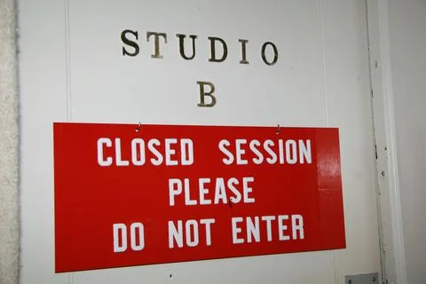 Studio B Closed Session Stock-Fotos